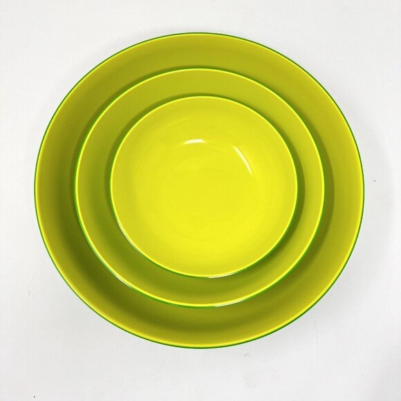 Tupperware Radiance Serving Bowls Container Set 3 Green MARGARITA VERDE PINO - Picture 2 of 15